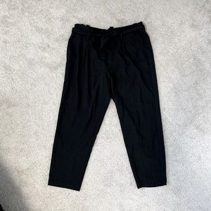 Black paper bag styles dress pants!